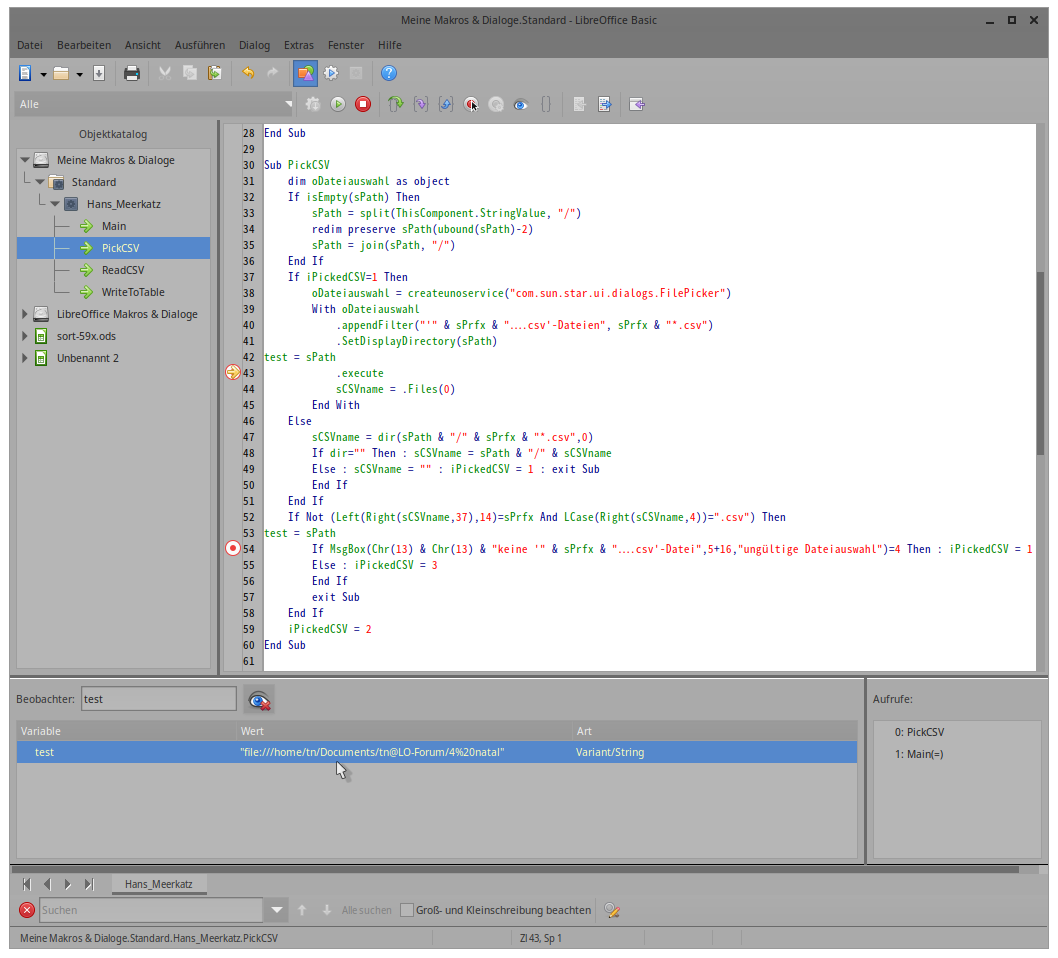 14. Makroeditor am Haltepunkt mit der Pfad-Variable im ''Beobachter''.png