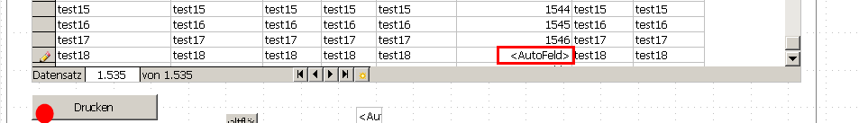 Screenshot GridControl