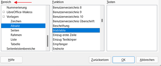 Meine Vorlage &quot;blablabla&quot;