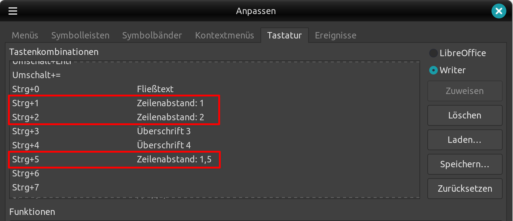 Writer Tastenkombinationen 1.png