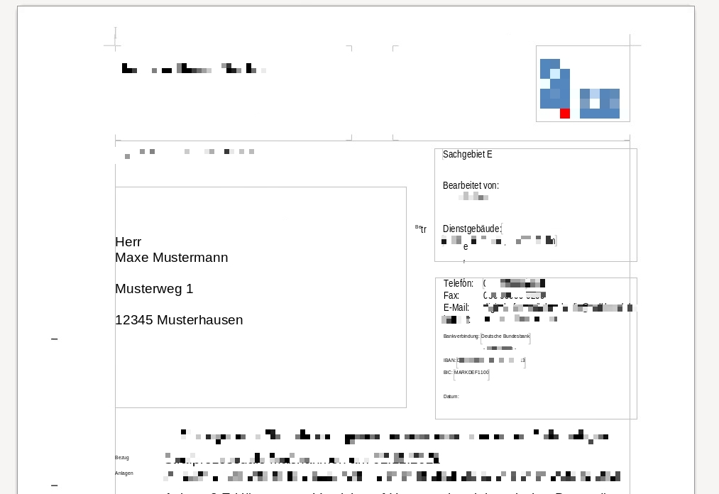 Ansicht in in LibreOffice