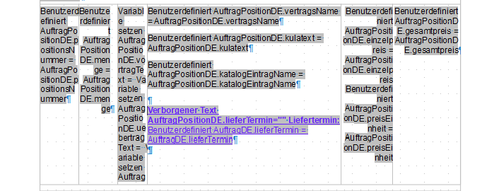 Das ist die aktuelle Bedingung im LO Writer