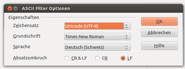 ASCII Filter Scheiße