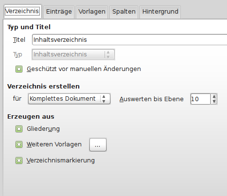 →→→Erzeugen aus [x]weitere Vorlagen →→[x]