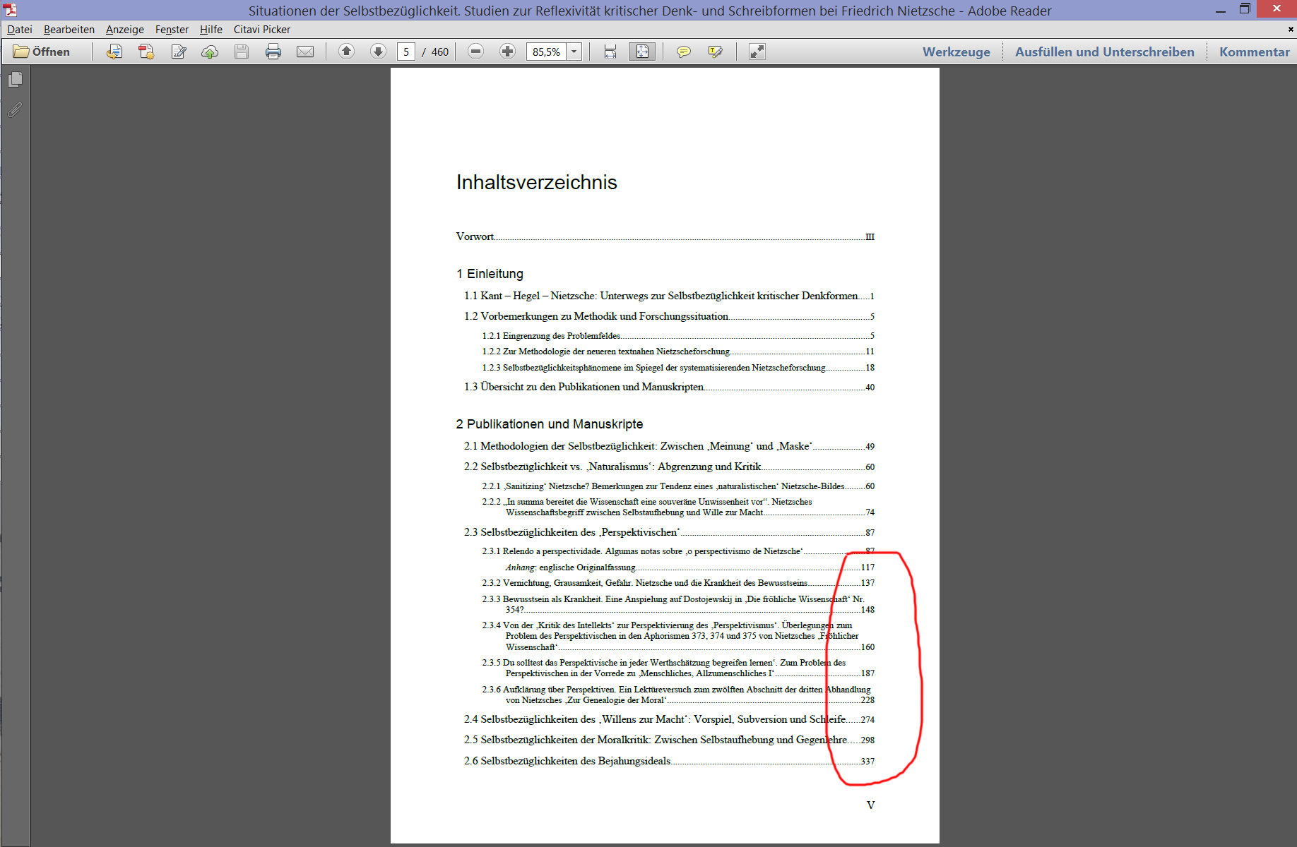PDF Export ohne Einzug -&gt; Text sehr nahe an den Seitenzahlen, sieht unelegant aus