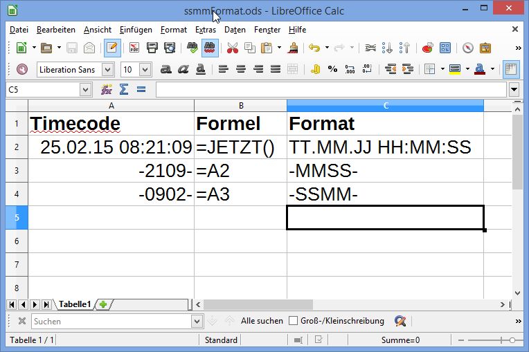 Illustration Formatcodes