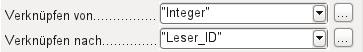 Verknüpfung von &quot;Integer&quot; nach &quot;Leser_ID&quot;