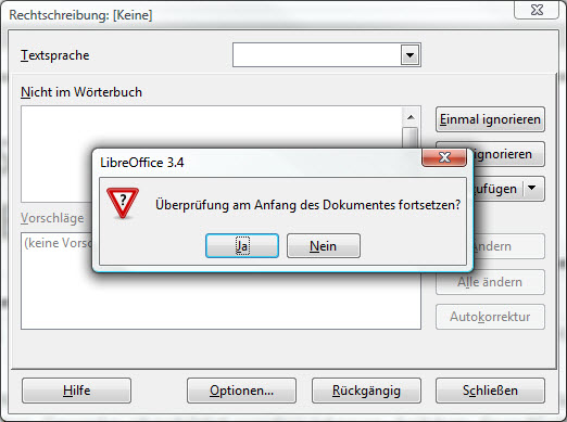 Das kommt beim Drücken von F7